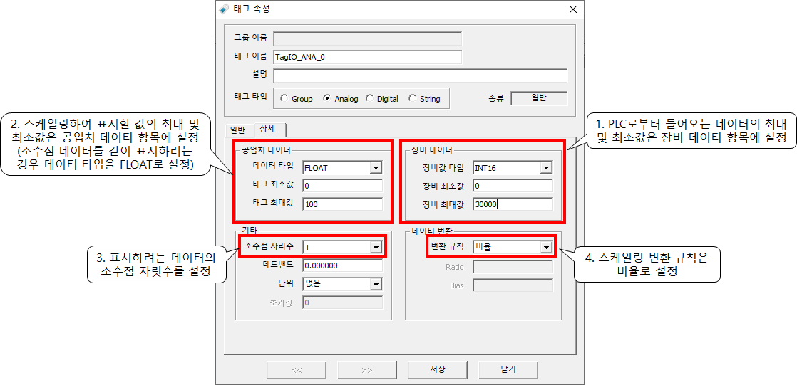 Solution Square : InfoU 태그값 스케일링 예제